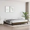 Image de vidaXL Cadre de lit sans matelas marron foncé 180x200 cm tissu
