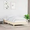 Image de vidaXL Cadre de lit sans matelas crème 90x200 cm tissu