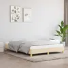 Image de vidaXL Cadre de lit sans matelas crème 140x200 cm tissu