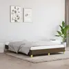 Image de vidaXL Cadre de lit sans matelas marron foncé 160x200 cm tissu