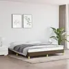 Image de vidaXL Cadre de lit sans matelas marron foncé 180x200 cm tissu