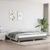 Image de vidaXL Cadre de lit sans matelas gris foncé 200x200 cm tissu