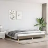 Image de vidaXL Cadre de lit sans matelas taupe 200x200 cm tissu