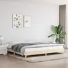 Image de vidaXL Cadre de lit sans matelas crème 200x200 cm tissu