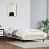 Image de vidaXL Cadre de lit sans matelas crème 90x200 cm similicuir