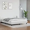 Image de vidaXL Cadre de lit sans matelas blanc 140x200 cm similicuir