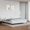 Image de vidaXL Cadre de lit sans matelas blanc 160x200 cm similicuir