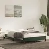 Image de vidaXL Cadre de lit sans matelas vert foncé 120x200 cm velours