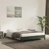 Image de vidaXL Cadre de lit sans matelas vert foncé 140x200 cm velours