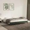 Image de vidaXL Cadre de lit sans matelas vert foncé 180x200 cm velours