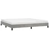 Image de vidaXL Bedframe fluweel lichtgrijs 200x200 cm