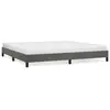 Image de vidaXL Cadre de lit sans matelas gris foncé 200x200 cm velours