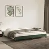 Image de vidaXL Cadre de lit sans matelas vert foncé 200x200 cm velours
