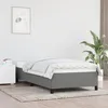 Image de vidaXL Bedframe stof donkergrijs 90x190 cm