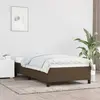 Image de vidaXL Cadre de lit sans matelas marron foncé 90x190 cm tissu
