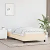 Image de vidaXL Cadre de lit sans matelas crème 90x190 cm tissu