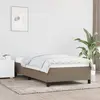 Image de vidaXL Cadre de lit sans matelas taupe 90x200 cm tissu