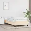 Image de vidaXL Cadre de lit sans matelas crème 90x200 cm tissu