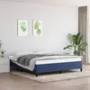 Image de vidaXL Cadre de lit sans matelas bleu 160x200 cm tissu