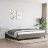 Image de vidaXL Cadre de lit sans matelas taupe 200x200 cm tissu