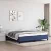 Image de vidaXL Cadre de lit sans matelas bleu 200x200 cm tissu
