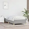 Image de vidaXL Cadre de lit sans matelas gris clair 90x190 cm tissu