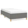 Image de vidaXL Cadre de lit sans matelas gris foncé 90x200 cm tissu