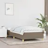 Image de vidaXL Cadre de lit sans matelas taupe 100x200 cm tissu
