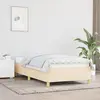 Image de vidaXL Cadre de lit sans matelas crème 100x200 cm tissu