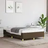 Image de vidaXL Cadre de lit sans matelas marron foncé 120x200 cm tissu