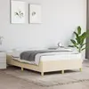 Image de vidaXL Cadre de lit sans matelas crème 120x200 cm tissu