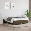 Image de vidaXL Cadre de lit sans matelas marron foncé 140x190 cm tissu