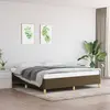 Image de vidaXL Cadre de lit sans matelas marron foncé 160x200 cm tissu