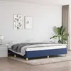 Image de vidaXL Cadre de lit sans matelas bleu 200x200 cm tissu