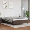 Image de vidaXL Cadre de lit sans matelas marron 140x200 cm similicuir