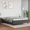 Image de vidaXL Cadre de lit sans matelas gris 140x200 cm similicuir