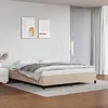 Image de vidaXL Cadre de lit sans matelas cappuccino 160x200 cm similicuir