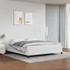 Image de vidaXL Cadre de lit sans matelas blanc 180x200 cm similicuir