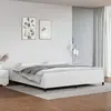 Image de vidaXL Cadre de lit sans matelas blanc 200x200 cm similicuir