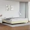 Image de vidaXL Cadre de lit sans matelas crème 200x200 cm similicuir