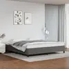 Image de vidaXL Cadre de lit sans matelas gris 200x200 cm similicuir