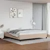 Image de vidaXL Cadre de lit sans matelas cappuccino 200x200 cm similicuir