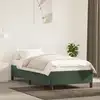 Image de vidaXL Cadre de lit sans matelas vert foncé 80x200 cm velours
