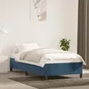 Image de vidaXL Cadre de lit sans matelas bleu foncé 80x200 cm velours