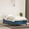 Image de vidaXL Cadre de lit sans matelas bleu foncé 90x200 cm velours