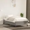 Image de vidaXL Cadre de lit sans matelas gris clair 100x200 cm velours