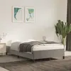 Image de vidaXL Cadre de lit sans matelas gris clair 120x200 cm velours