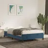 Image de vidaXL Cadre de lit sans matelas bleu foncé 120x200 cm velours