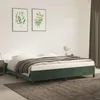 Image de vidaXL Bedframe fluweel donkergroen 200x200 cm