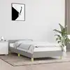 Image de vidaXL Cadre de lit sans matelas gris clair 90x190 cm tissu